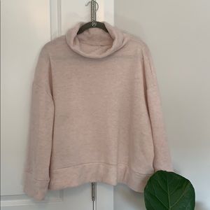 Pink crop with turtle neck